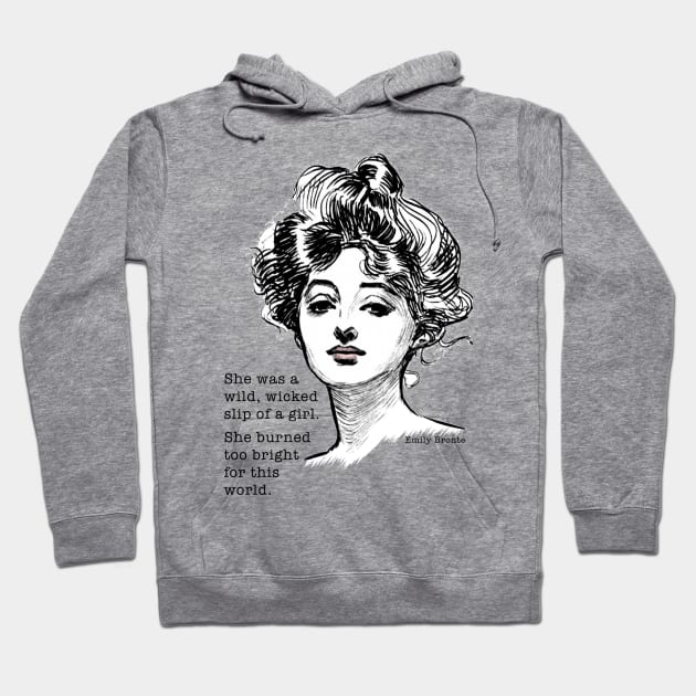 Emily Bronte - Wuthering Heights Hoodie by The Blue Box